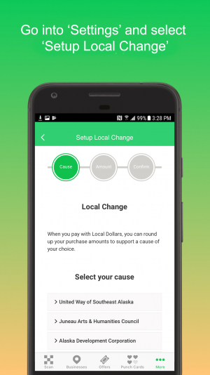 Round up your change with Local Frequency